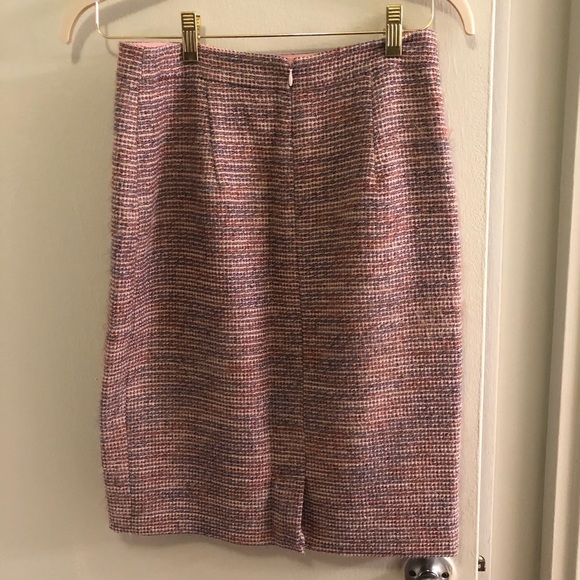 Magaschoni Pink Milano Tweed Pencil Skirt - Size 6 - Picture 3 of 4